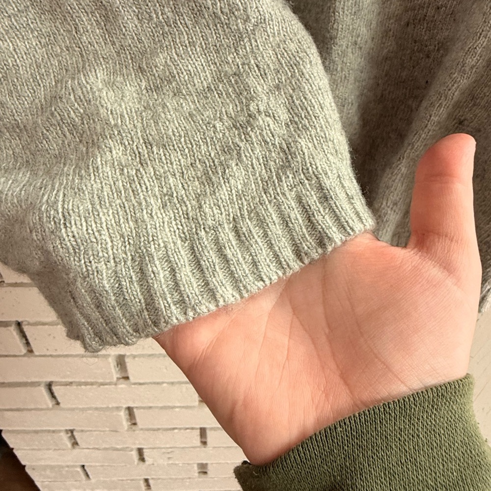 J. Crew Heather‎ Gray Wool Blend Knit Cardigan in Size Large | Normcore - Picture 4 of 7